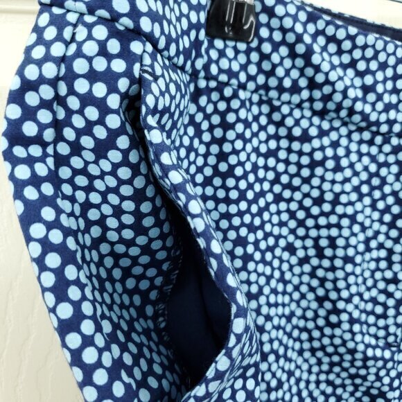 Boden Richmond 7/8 Stretch Twill Mini Dot Mid-Rise Ankle Pants US 6/UK 10 Blue - Picture 8 of 16